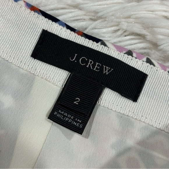 J CREW NET A PORTER DESIGNER GEOMETRIC PRINT MULTICOLOURED SKIRT Size 2 - Picture 6 of 13